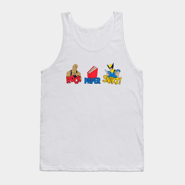 Rock, Paper, Snikt! Tank Top by The Worst Bestsellers